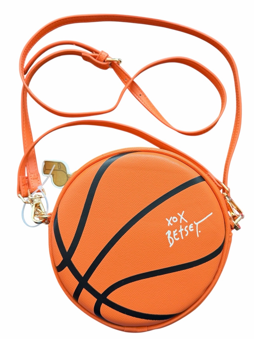 Betsey Johnson Orange Basketball-Shaped Crossbody